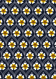 abstract white flower pattern