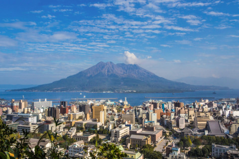 Japan, Kyushu Island, Kagoshima City, Sakurajima Volcano