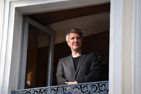 Paris: Eric Vuillard, 2017 Goncourt Prize, and Olivier Guez,  Renaudot Prize 2017 - Books