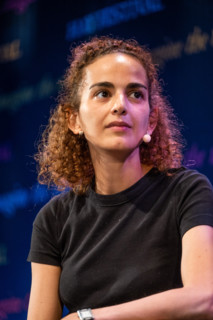The Hay Festival, Hay on Wye, Wales UK , Saturday 01 June 2019.   Leïla Slimani,  Franco-Moroccan writer and journalist. In 2016 she was awarded the Prix Goncourt for her novel Chanson douce.  Appeari...