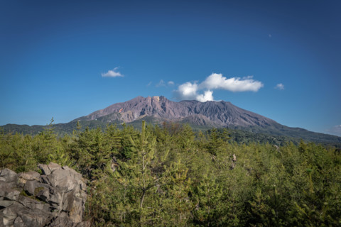 Sakurajima volcano in Kagoshima - Kagoshima Prefecture