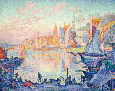 Paul Signac, The Port of Saint-Tropez, painting, 1901-1902