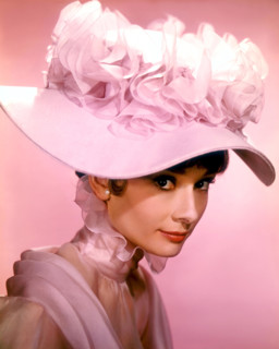 AUDREY HEPBURN (1929-1993) British film actress in costume for My Fair Lady in 1964