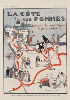 1920s France La Vie Parisienne  Magazine Plate