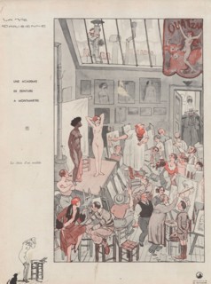 1930s France La Vie Parisienne Magazine Plate
