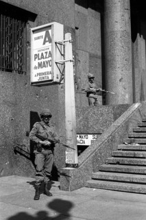 Government House (Casa Rosada) during the March 24th, 1976 coup d´etat dethroning Argentine President Isabel Perón from power, Buenos Aires, Argentina