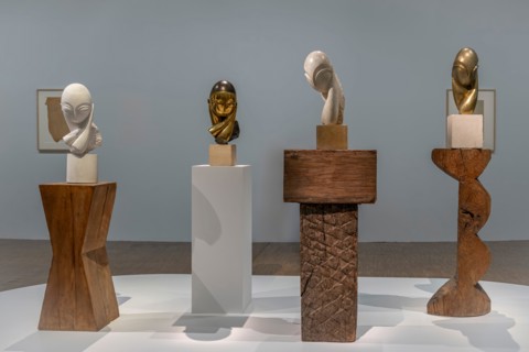Paris, France - 05 09 2024: Miss Pogany sculpted by Brancusi