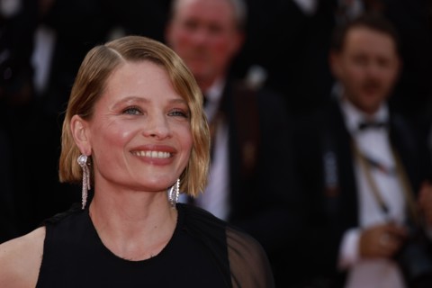 Cannes, France. 21st May, 2025. Melanie Thierry attends the red carpet for ''The history of sound'' screening at the 78th annual Cannes Film Festival at Palais des Festivals on May 21, 2025 in Cannes,...