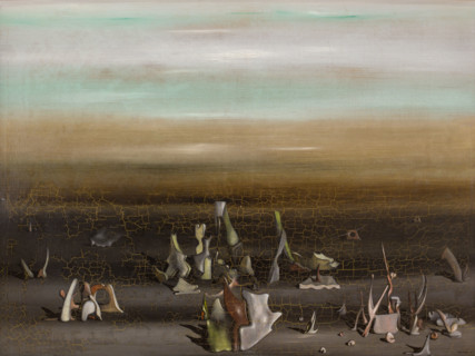 20th century  -  Nest of the Amphioxus - Yves Tanguy (1936) Philippe Sauvan-Magnet / Active Museum Oil on canvas