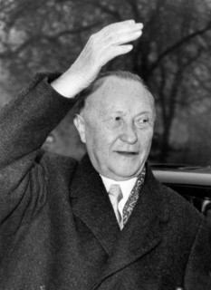 Konrad Adenauer visits British Embassy