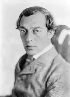 Buster Keaton. Portrait of the silent film star, Buster Keaton, in "The General".