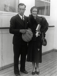 Buster Keaton with his 1st wife Natalie Talmadge (1930)  File Reference # 33536 766THA  For Editorial Use Only -  All Rights Reserved