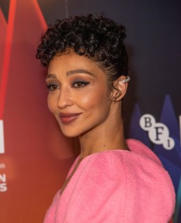 London, UK.    Ruth Negga   at   the   Passing   European Premiere at the Curzon Mayfair, BFI London Film Festival.  Royal Festival Hall. 8th October 2021. Ref:LMK386-S3008-101021 Gary Mitchell/Landma...