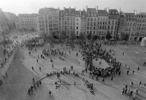 Street Photography, Paris, France, 1976, Centre Pompidou.