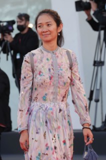 VENICE, ITALY - SEPTEMBER 01: Chloé Zhao attend the red carpet of the movie "Madres Paralelas" during the 78th Venice Film Festival 2021