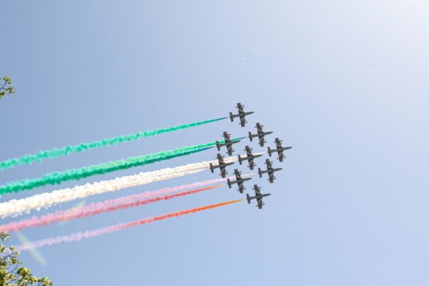 Rome, Italy. 2nd June 2022. Is a national celebration day established to commemorate the birth of the Italian Republic. It is celebrated every year on June 2, the date of the institutional referendum ...