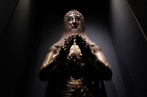 Edward of Woodstock known as The Black Prince an electrotype sculpture at The National Portrait Gallery London UK