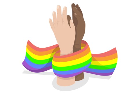 3D Isometric Flat Vector Illustration of Pride Month