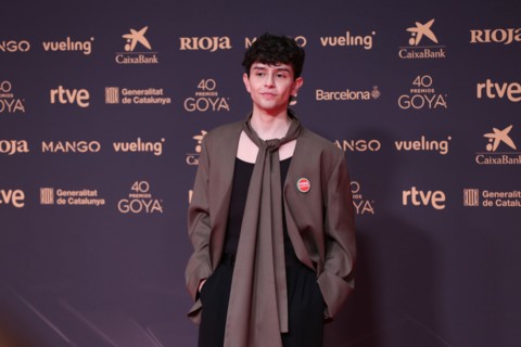 Barcelona, Spain – February 8, 2026. Diego Céspedes poses during the photocall at the 40th edition of the Goya Awards, held in Barcelona. Alejandro Carvajal Gonzalez / Alamy Live News