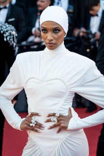 Cannes, France. 12th May, 2026. Ikram Abdi Omar attends the Opening Ceremony red carpet during the 79th Cannes Film Festival at Palais des Festivals in Cannes. Credit: SOPA Images Limited/Alamy Live N...