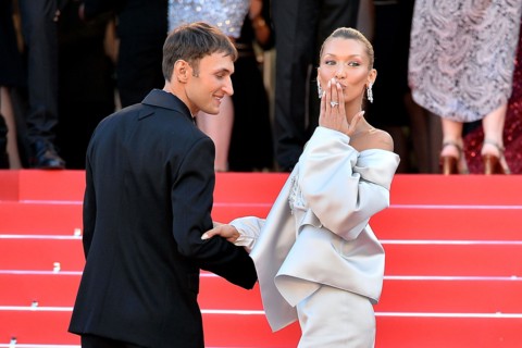 Anwar Hadid and Bella Hadid attend the "Garance" screening during the 79th annual Cannes Film Festival at Palais des Festivals on May 17, 2026 in Cannes, France
