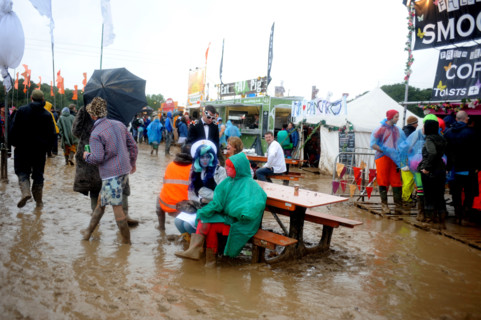 Fancy Dress Festival goers at Bestival Music Festival Isle of Wight 2008