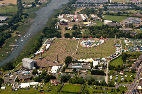 Isle of Wight Festival 2007 aerial