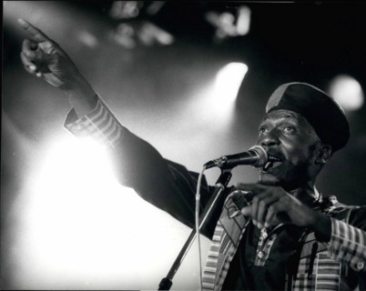 Jul. 07, 1991 - Jimmy Cliff in Montreux: Reggae-star Jimmy Cliff is seen here during his performance at the year's Montreux Jazz Festival July 17th.