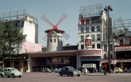 Paris, Moulin Rouge, historisches Foto von 1962