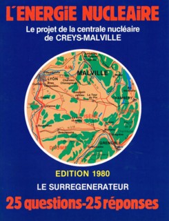 EDF booklet on nuclear energy and Creys-Malville surgenerator plant, France