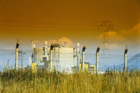 Creys-Malville nuclear plant, Creys-Malville, Isere, 1987, France