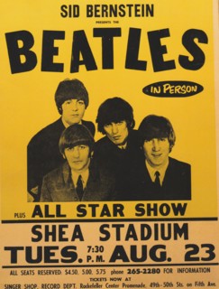The Beatles Concert Poster Shea Stadium All Star Show