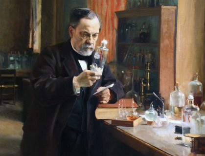LOUIS PASTEUR (1822-1895) French chemist and microbiologist. Detail of the 1885 painting by Albert Edelfelt