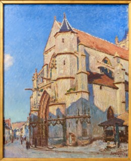 L'église de Moret (le soir), Vers 1894, Alfred Sisley, (Paris, 1839 - Moret-sur-Loing, 1899), Petit Palais, City of Paris Fine Art Museum, Musée des B