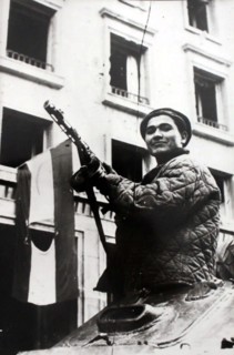 Budapest, Hungary during the 1956 Hungarian uprising
