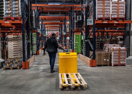 November 9, 2022, Rungis, Ile-de-France (region, France: The METRO logistics platform inaugurated by the Managing Director of METRO France Pascal PELTIER, the President of Rungis International Market ...