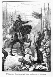 William the Conqueror and his army land in England, 1066