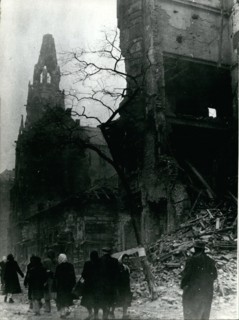Nov. 11, 1956 - A now-a-days picture from Budapest. OPS: A shot taken on Nov. 19th in a street of the Hungarian capital.