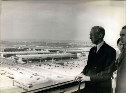 May 22, 1969 - Couve de Murville Visits Les Halles de Rungis Looks Out Tower ESS.co