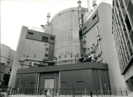 Apr. 04, 1990 - View of the French plutonium-driven nuclear power plant ''Superphenix'' in Creys-Malville.