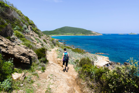 Sentier des douaniers, hiking trail, Cap Corse, Corsica, France