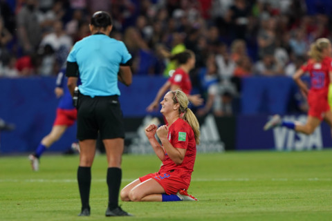 2 july 2019 Lyon, France FIFA World Cup Women 2019 England v USA   Lindsey Horan of USA