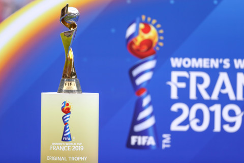 Lyon, France. 07th July, 2019. Troph after the match between the United States and the Netherlands validated by the Final of the Women 's Soccer World Cup in Lyon in France on Sunday, 07. Credit: Braz...