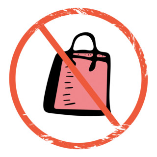 Buy nothing symbol. Forbiddance  purchase sign.  Vector illustration.
