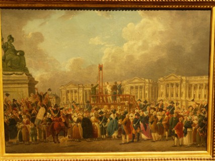 une exécution capitale place de la Révolution – vers 1793