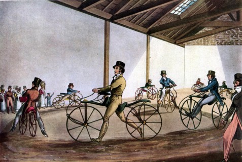 Johnson's dandy horse riding ring in
London, 1819