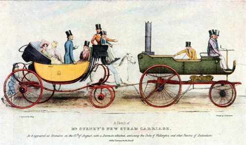 Goldsworthy Gurney's Towtruck or "steam horse" , 1829