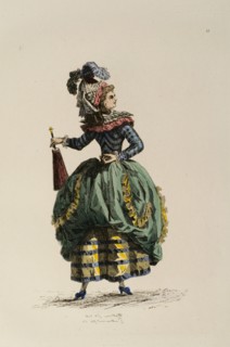 Femme à la mode du 18e siècle