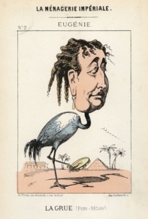 Eugénie de Montijo. Caricature
