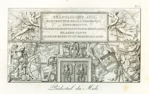 Colonne Vendôme : relief ornant le piédestal côté sud